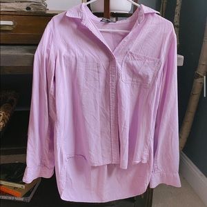 velvet heart lavender button down